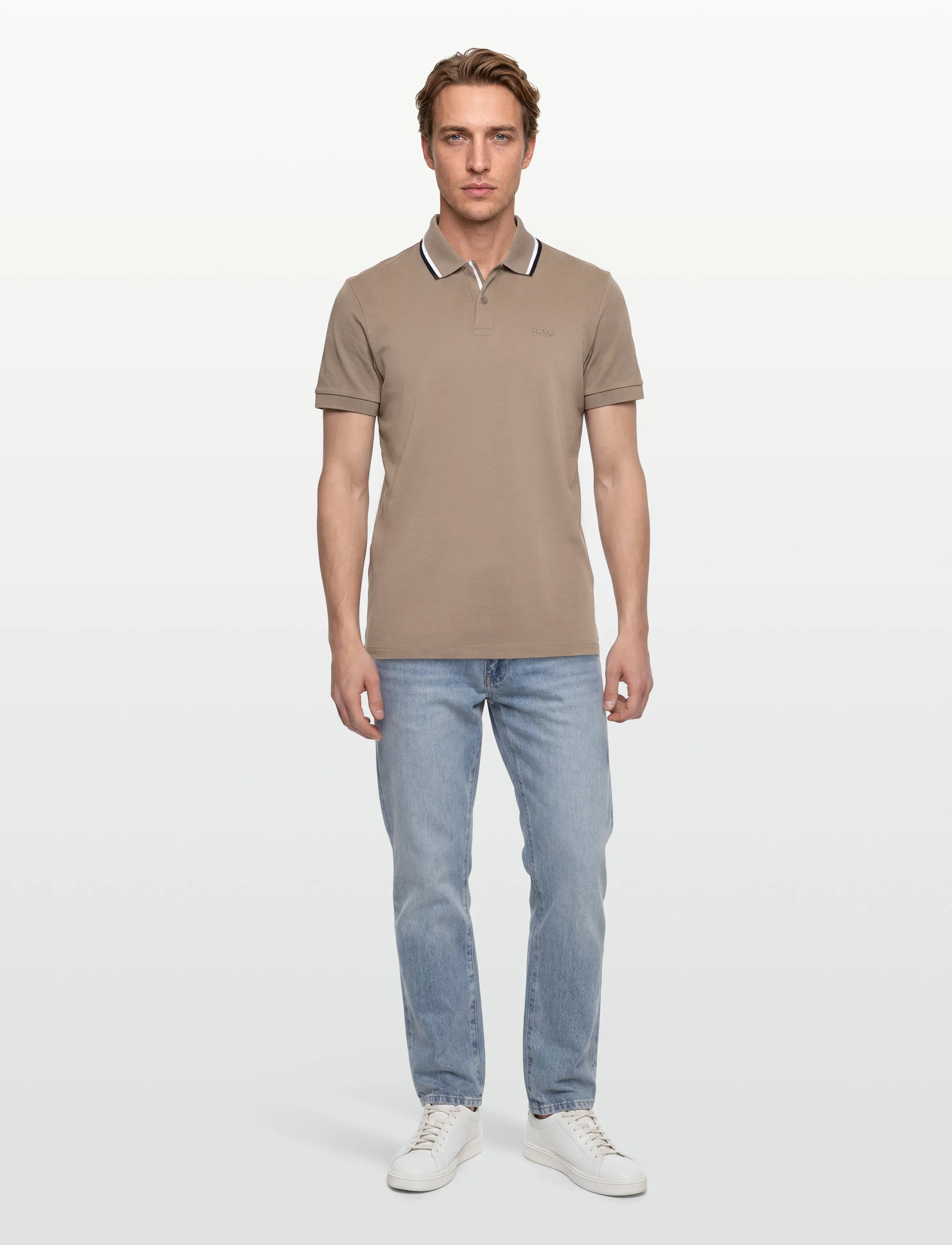 BOSS Pl_Join Paddy, S, Brown, Sport Polos > Sport Short-sleeved Polos, Herre