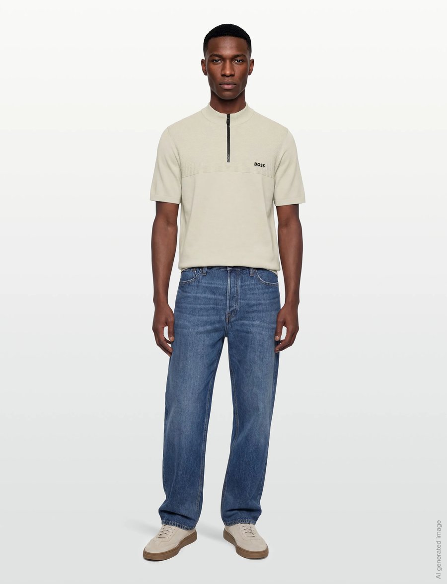 BOSS - KN_Network MZ - oberteile & t-shirts - light beige - 0