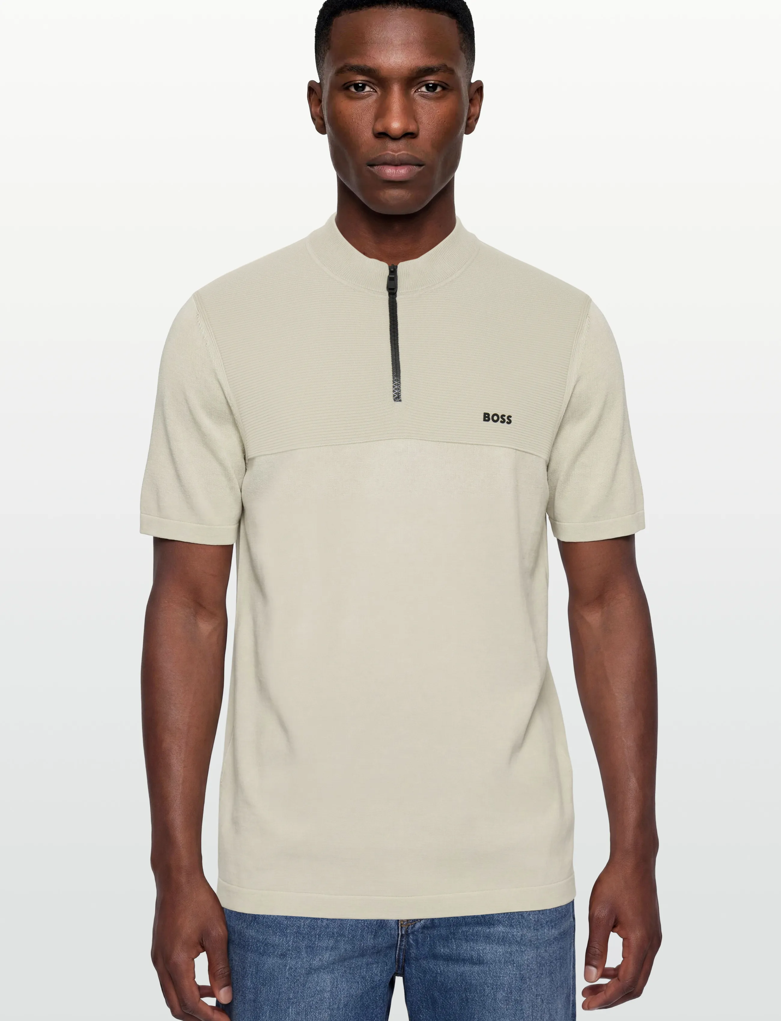 BOSS - KN_Network MZ - oberteile & t-shirts - light beige - 3