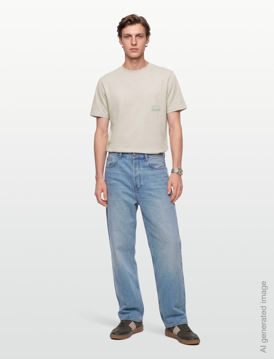 BOSS - TS_Structure - alussärgid ja t-särgid - light beige - 0
