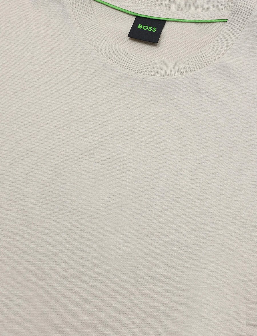 BOSS - TS_Structure - oberteile & t-shirts - light beige - 2