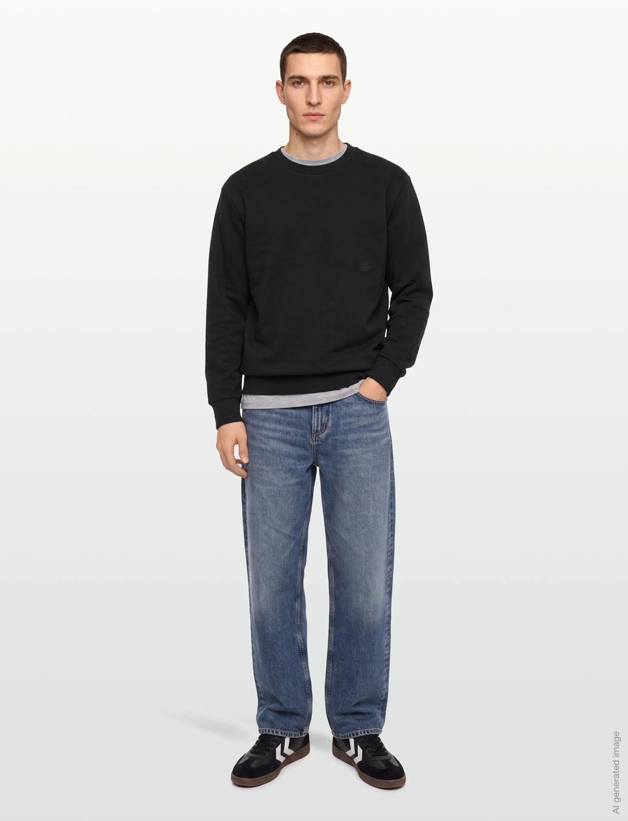 BOSS - SW_Crewneck - tops - black - 0