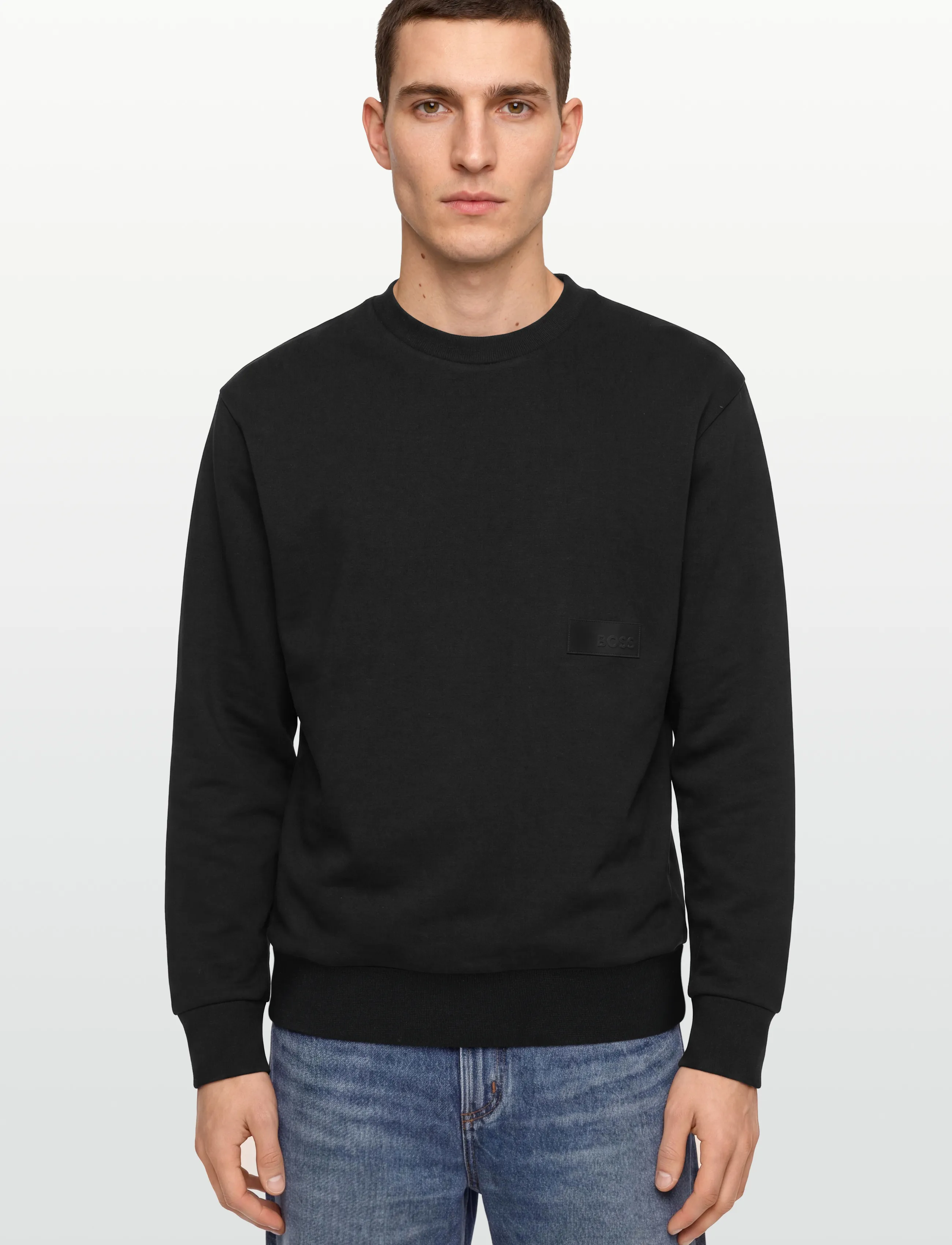 BOSS - SW_Crewneck - tops - black - 3