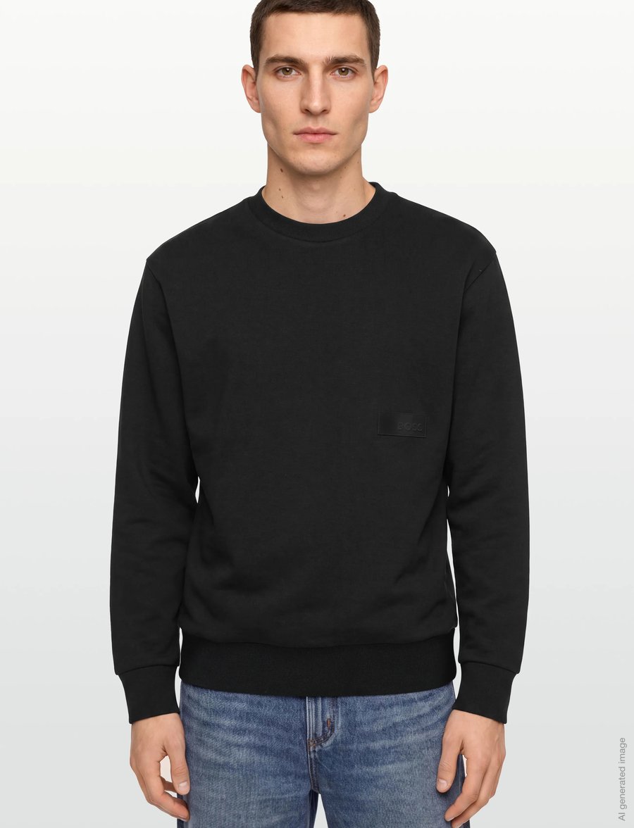 BOSS - SW_Crewneck - tops - black - 3