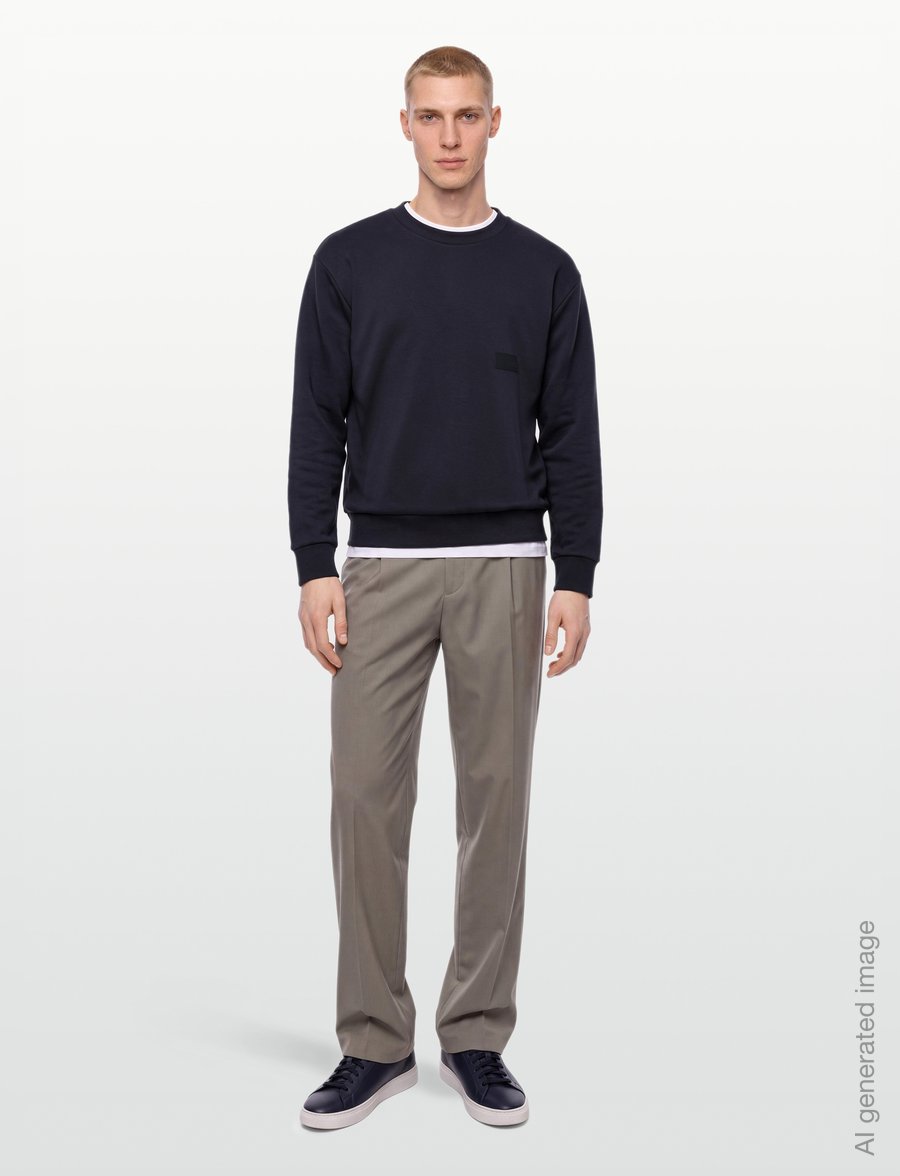 BOSS - SW_Crewneck - Överdelar - dark blue - 0