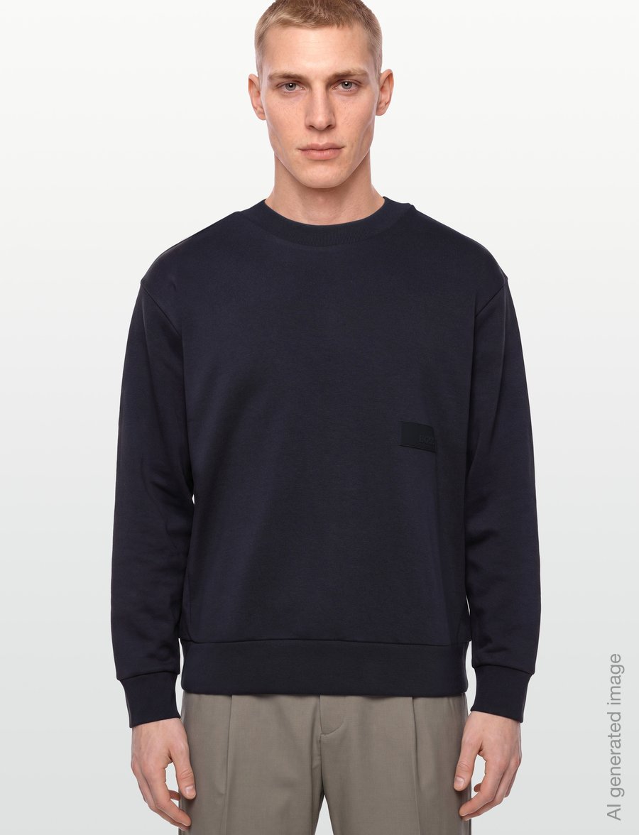 BOSS - SW_Crewneck - Överdelar - dark blue - 3