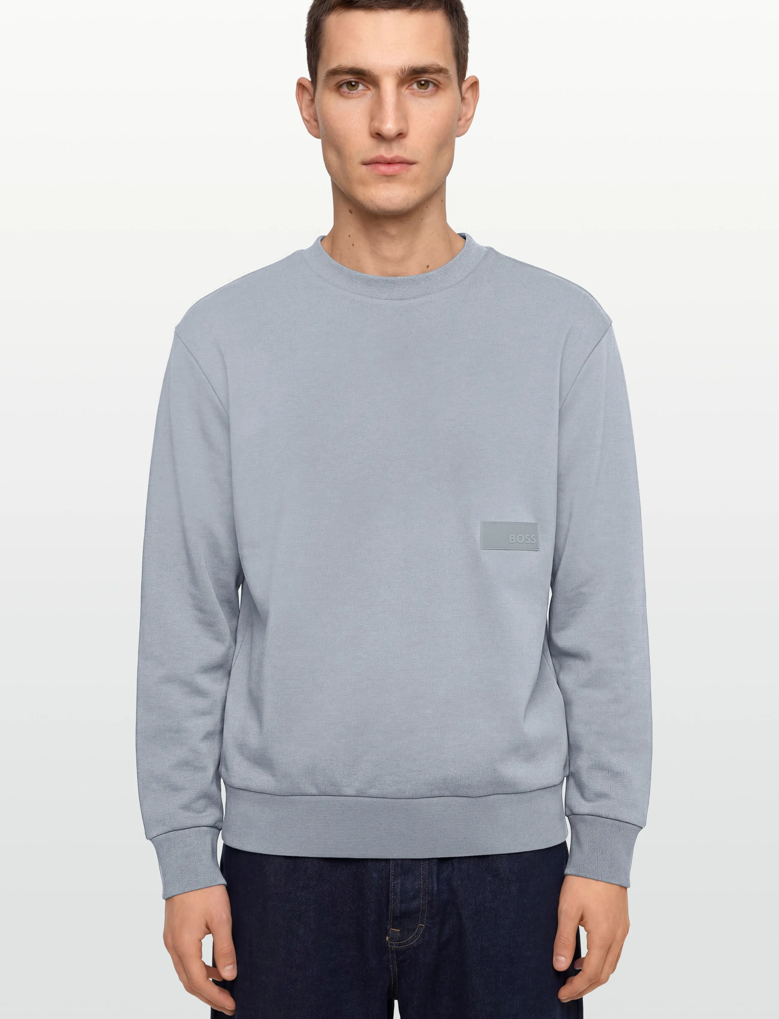 BOSS - SW_Crewneck - overdele - dark grey - 3