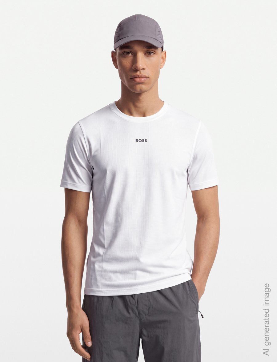 BOSS - TS_Active - augšdaļas un t-krekli - white - 3