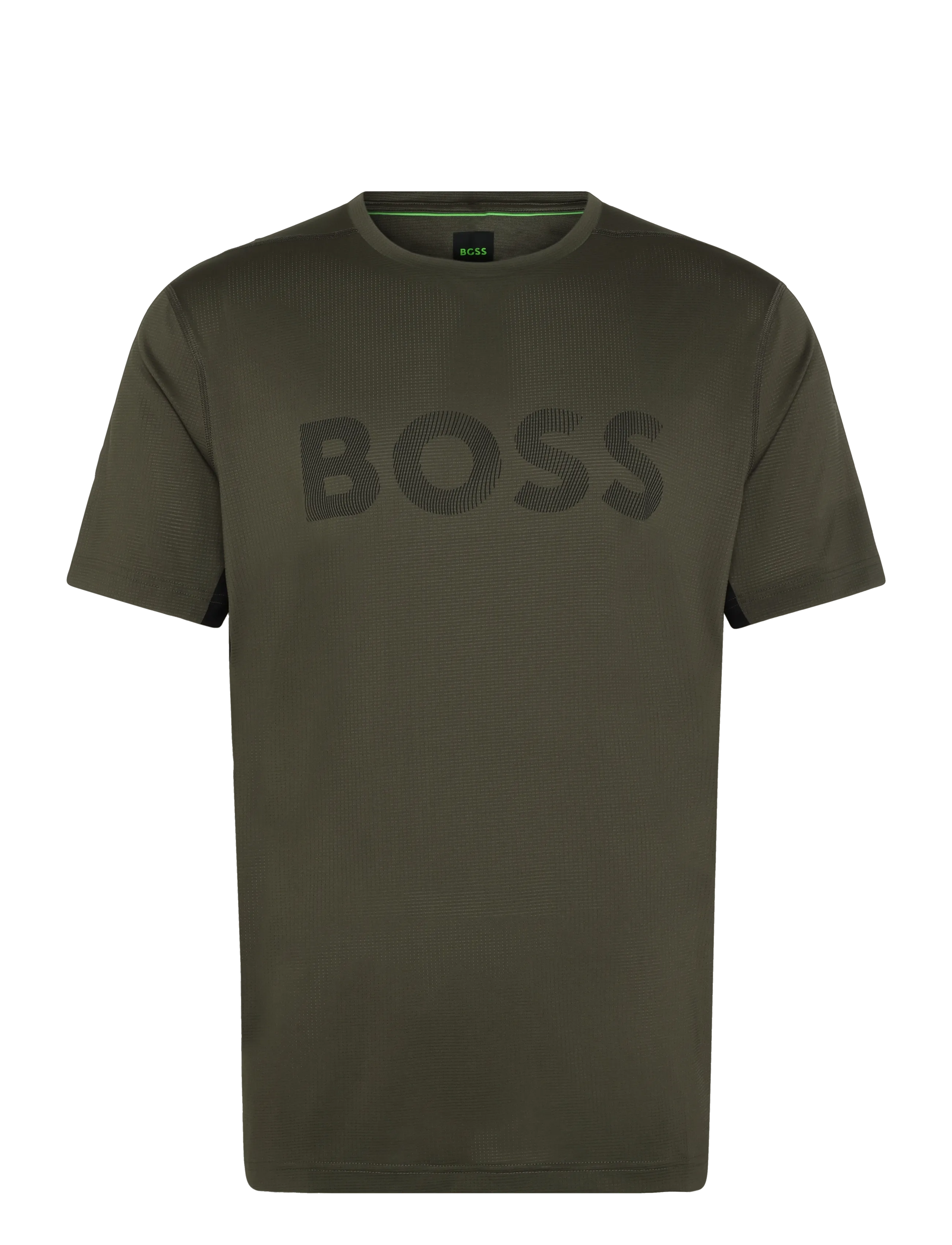 BOSS TS_Active Logo - Kleidung - OPEN GREEN / khaki/green