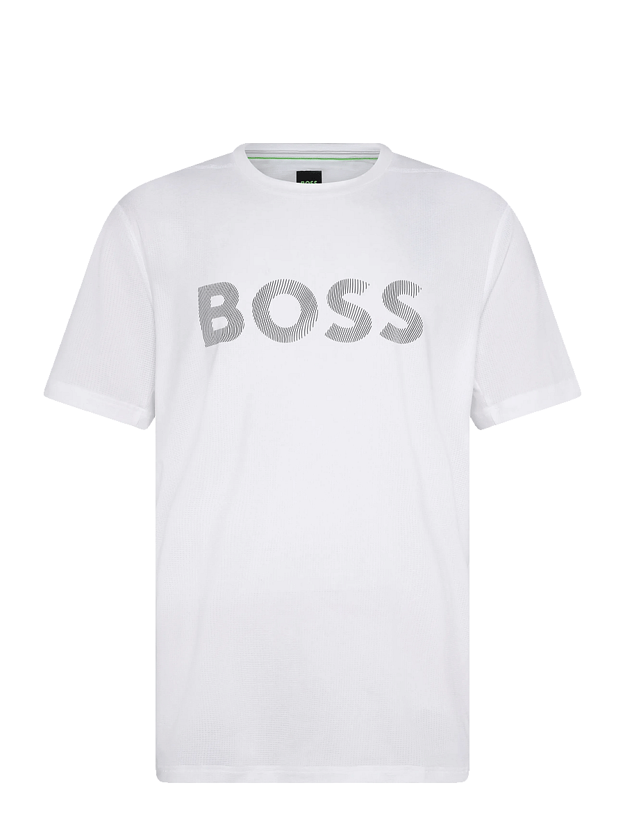 BOSS - TS_Active Logo - t-shirts - white - 0