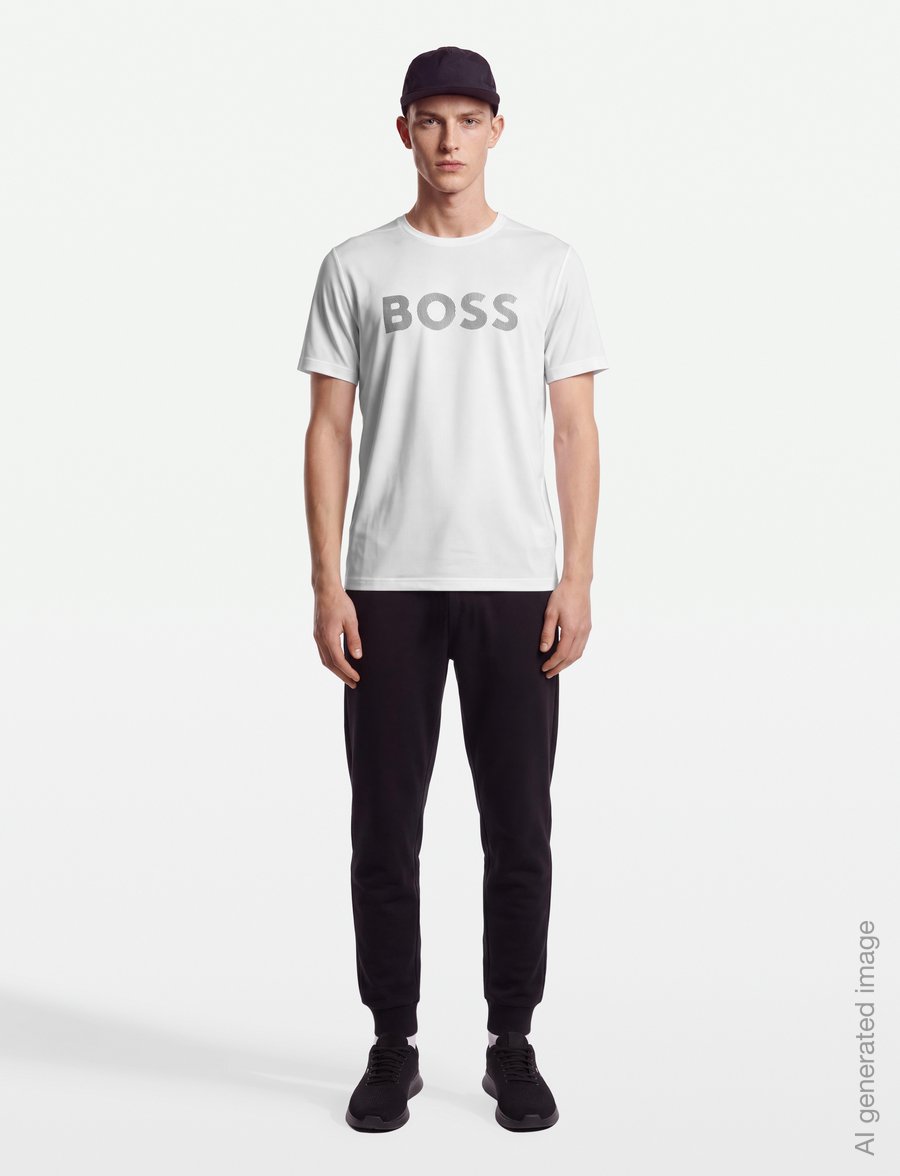BOSS - TS_Active Logo - alussärgid ja t-särgid - white - 0