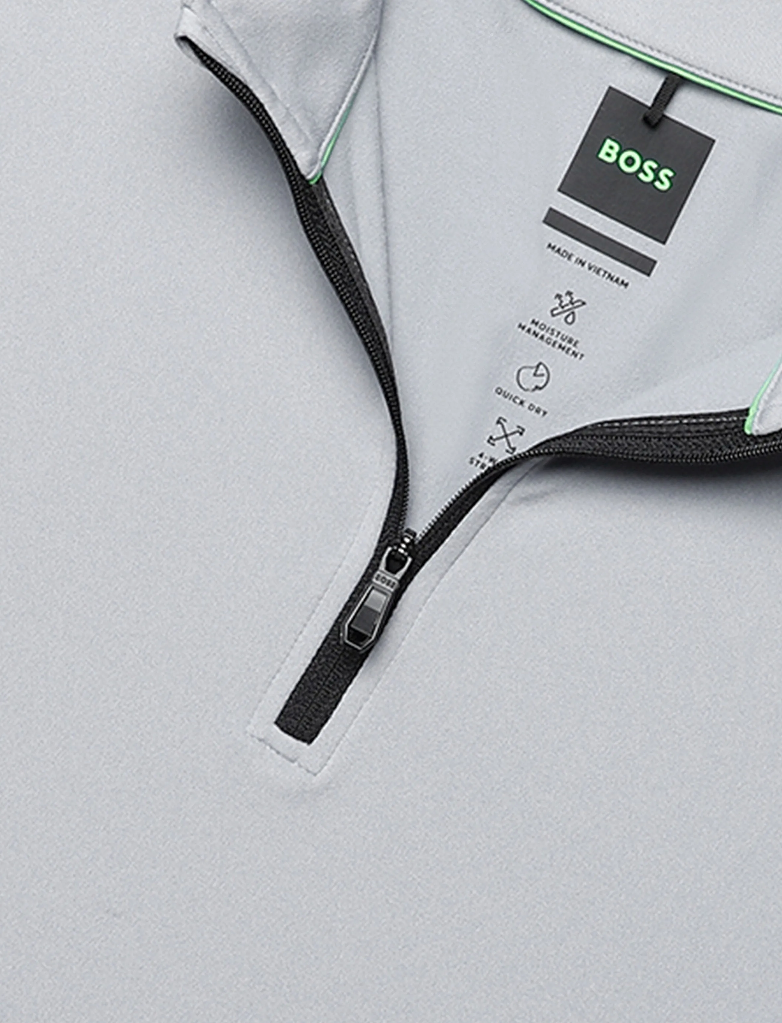 BOSS - SW_Active QZ - fleece & midlayer - dark grey - 2
