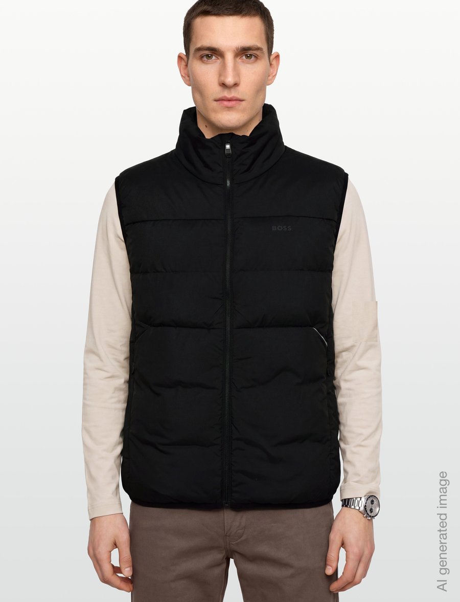 BOSS - OW_Urbanex Puffer V - vests - black - 3