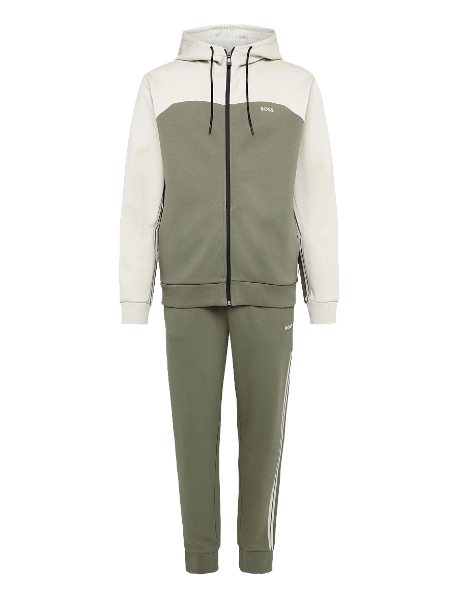 BOSS - SW_Colorblock HD TT - træningsdragter - dark beige - 0