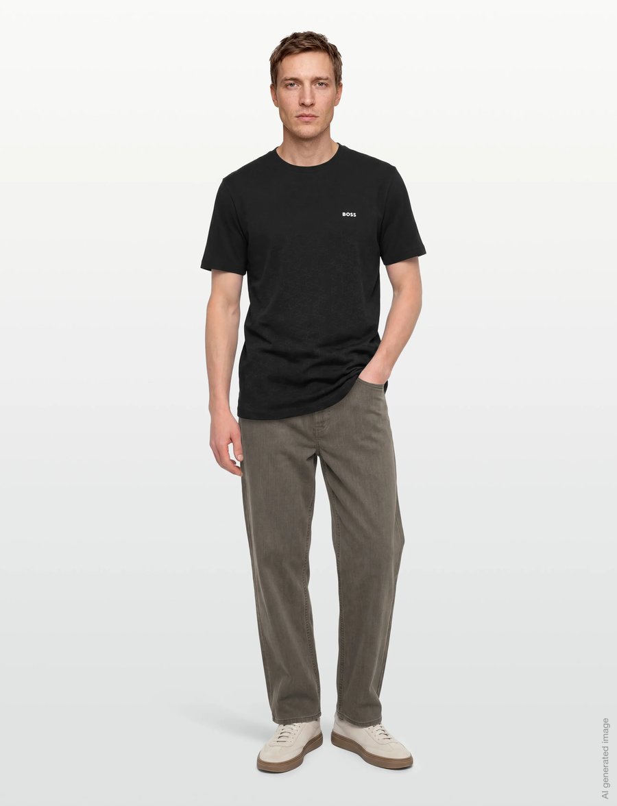 BOSS - TS_GOC Swing AO - oberteile & t-shirts - black - 0