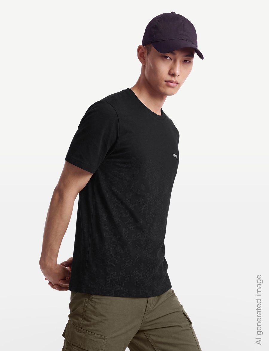 BOSS - TS_GOC Swing AO - t-shirts - black - 3