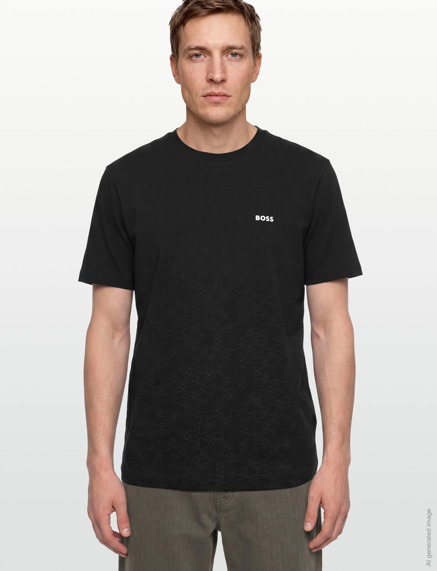 BOSS - TS_GOC Swing AO - oberteile & t-shirts - black - 3