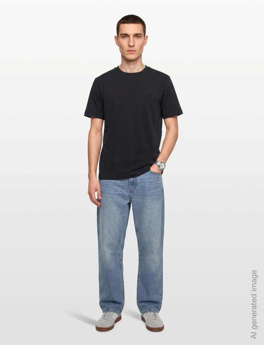 BOSS - TS_GOC Swing AO - oberteile & t-shirts - dark blue - 0
