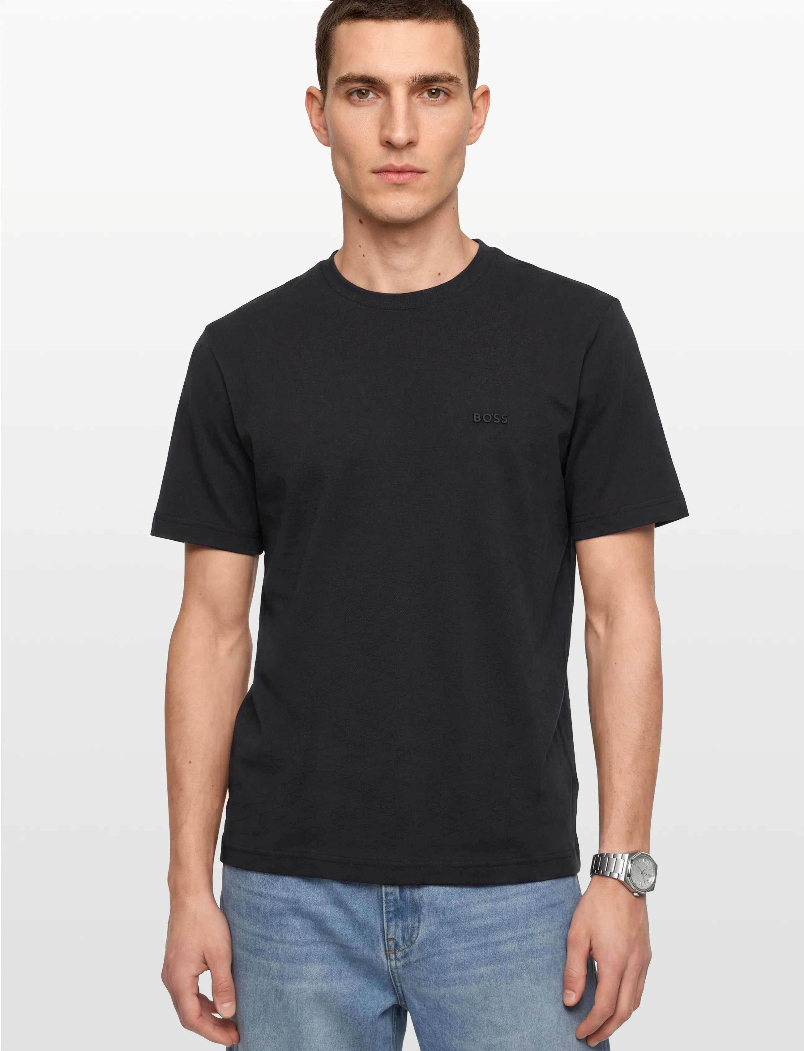 BOSS - TS_GOC Swing AO - oberteile & t-shirts - dark blue - 3