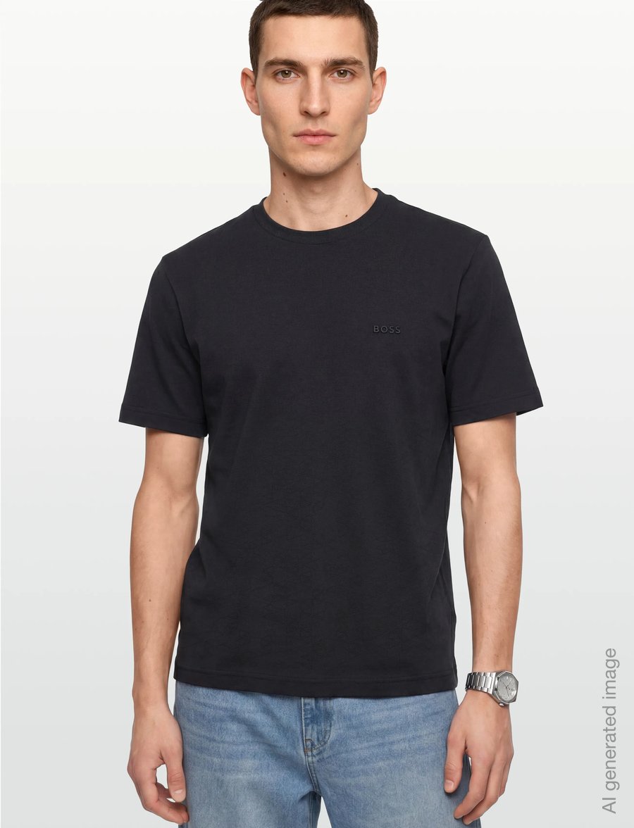 BOSS - TS_GOC Swing AO - oberteile & t-shirts - dark blue - 3