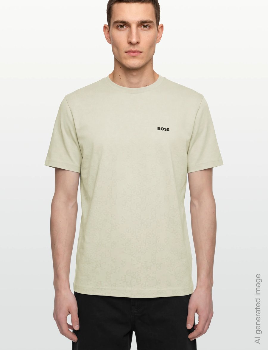 BOSS - TS_GOC Swing AO - t-shirts - light beige - 3