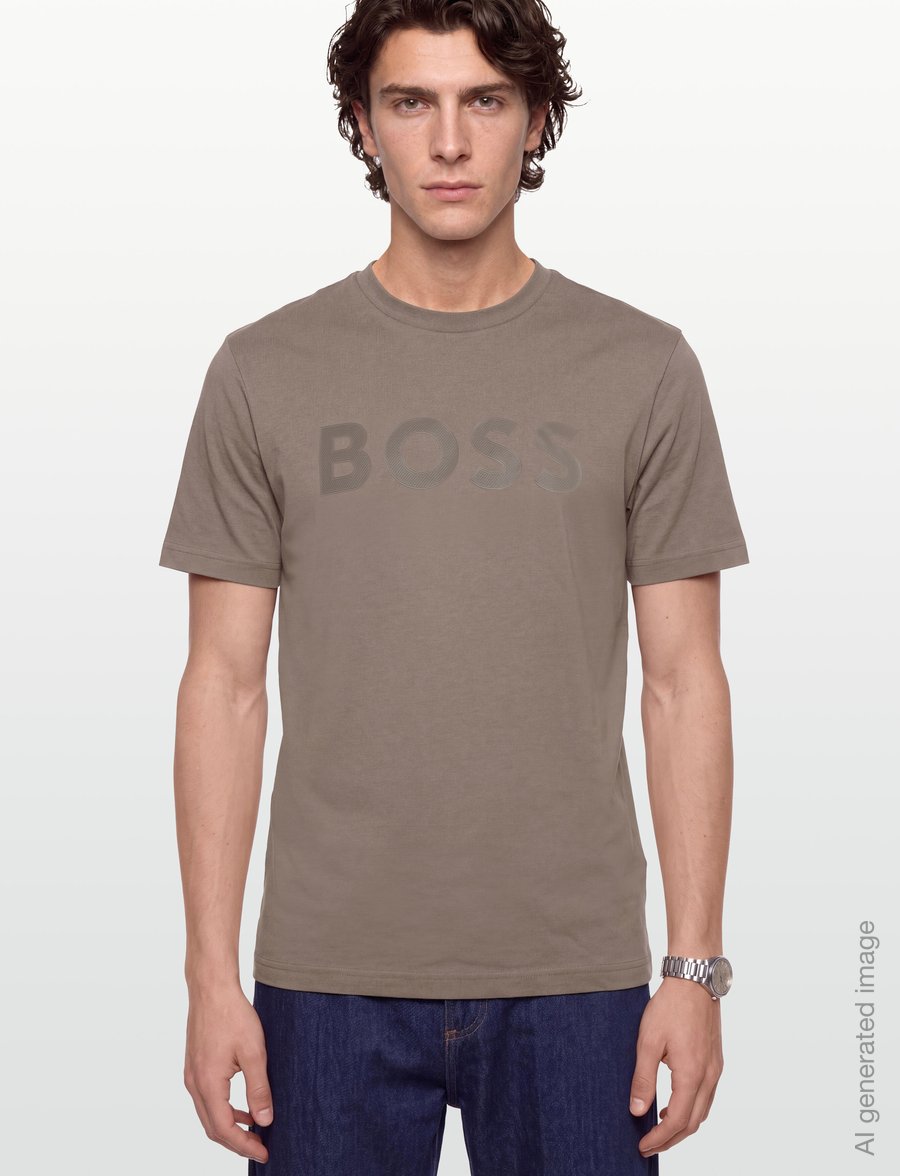 BOSS - TS_Structure Logo - oberteile & t-shirts - light/pastel green - 3