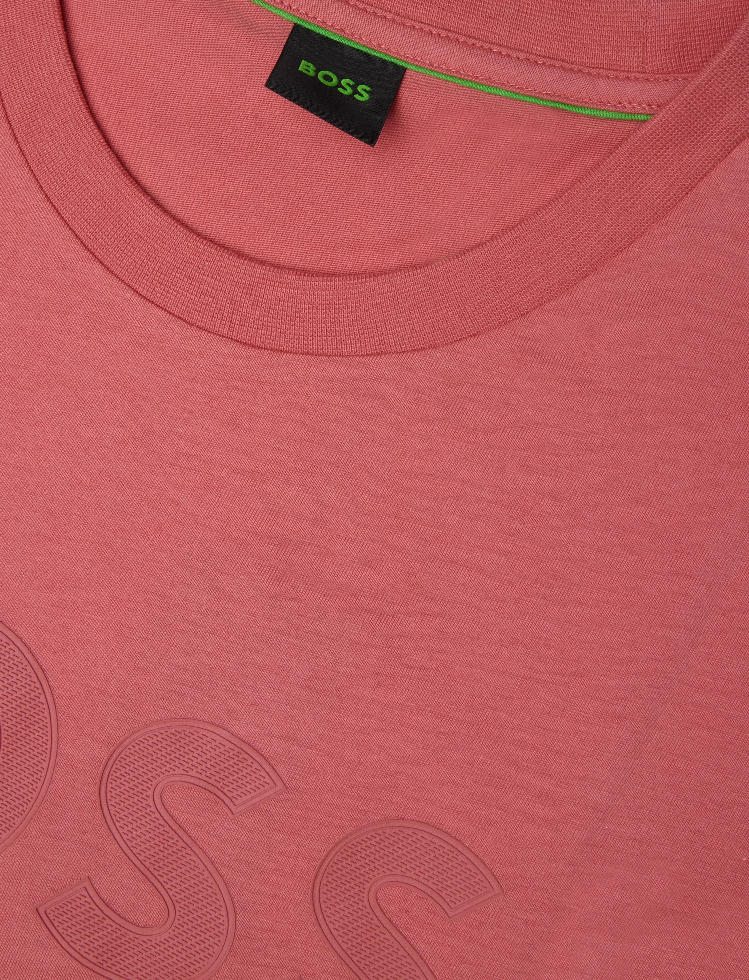 BOSS - TS_Structure Logo - oberteile & t-shirts - medium pink - 2