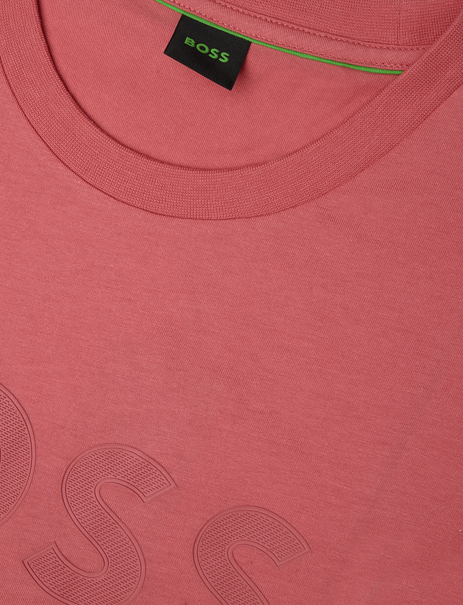 BOSS - TS_Structure Logo - oberteile & t-shirts - medium pink - 2