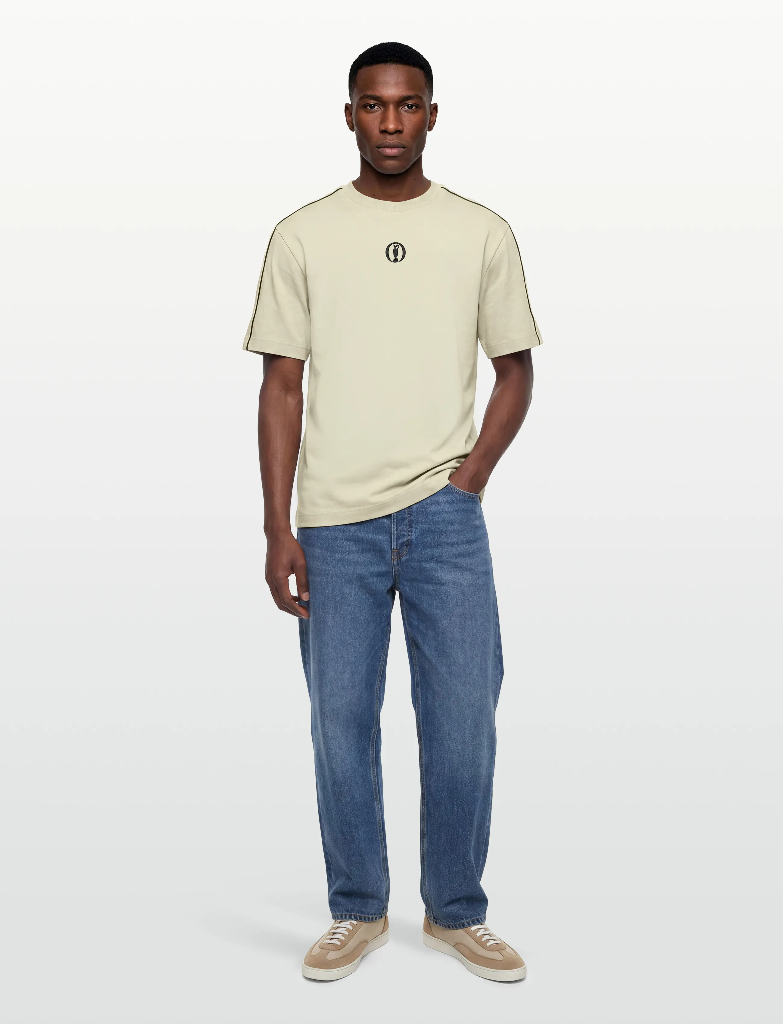 BOSS TS_The_Open-26 - Kurzärmelige T-Shirts - LIGHT BEIGE / beige