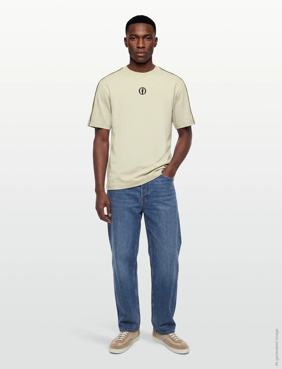 BOSS - TS_The_Open-26 - t-shirts - light beige - 0