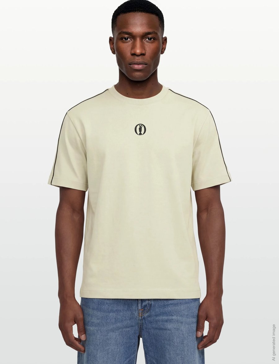 BOSS - TS_The_Open-26 - t-shirts - light beige - 3