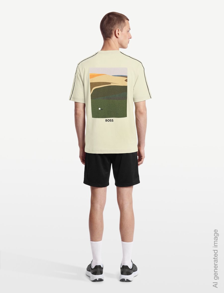 BOSS - TS_The_Open-26 - oberteile & t-shirts - light beige - 4