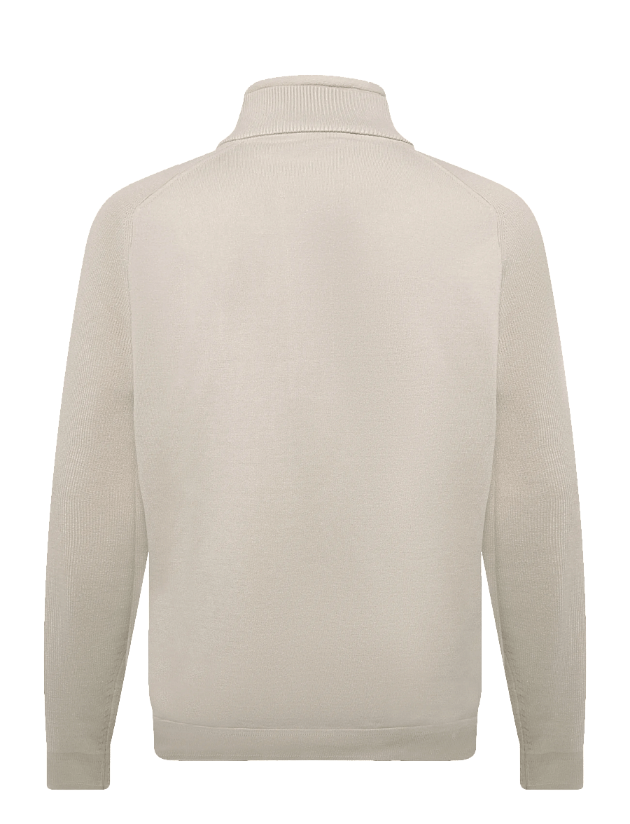 BOSS - KN_Teddy QZ - sweatshirts - light beige - 1