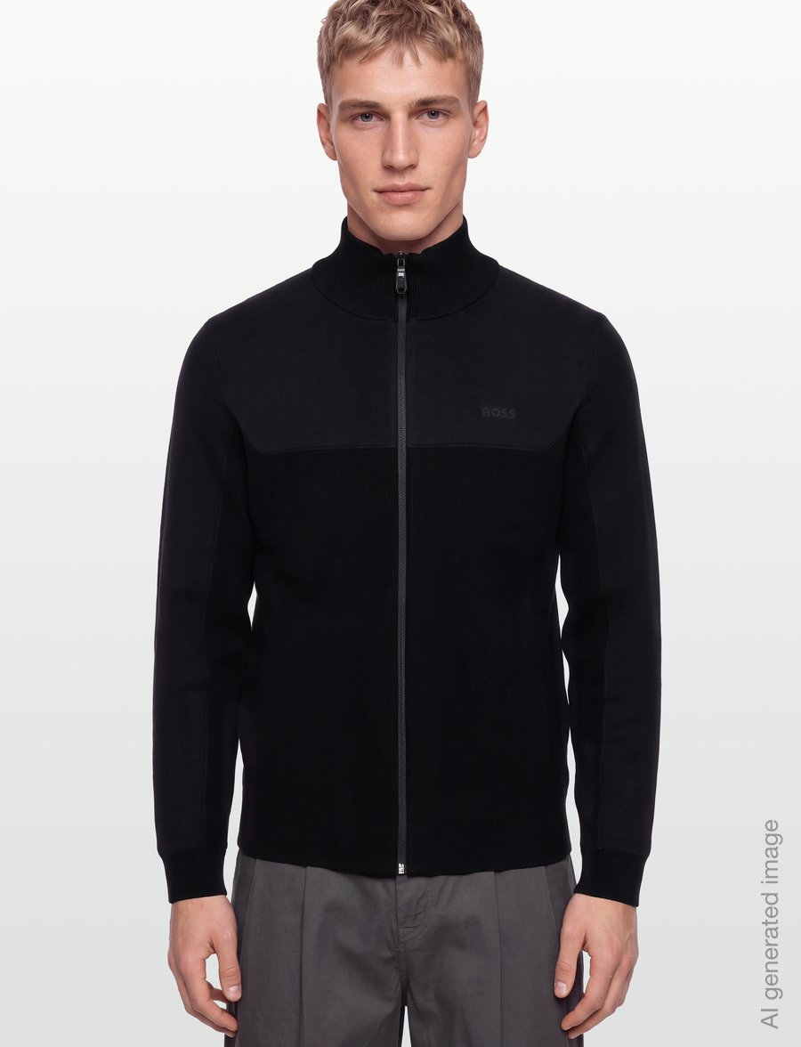 BOSS - KN_Teddy HY - fleece & mellanlager - black - 3