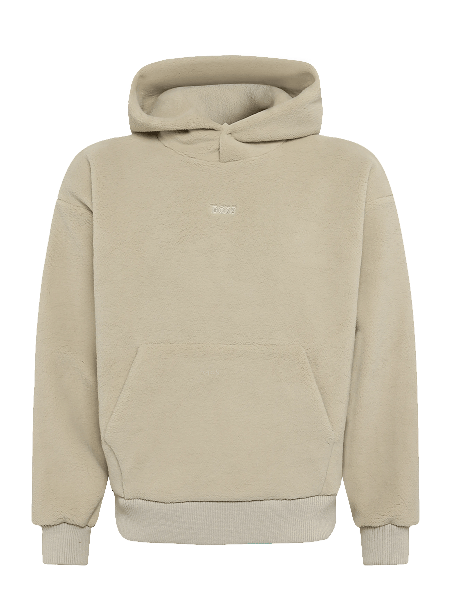 BOSS - SW_Teddy Sly - kapuutsiga dressipluusid - light beige - 0