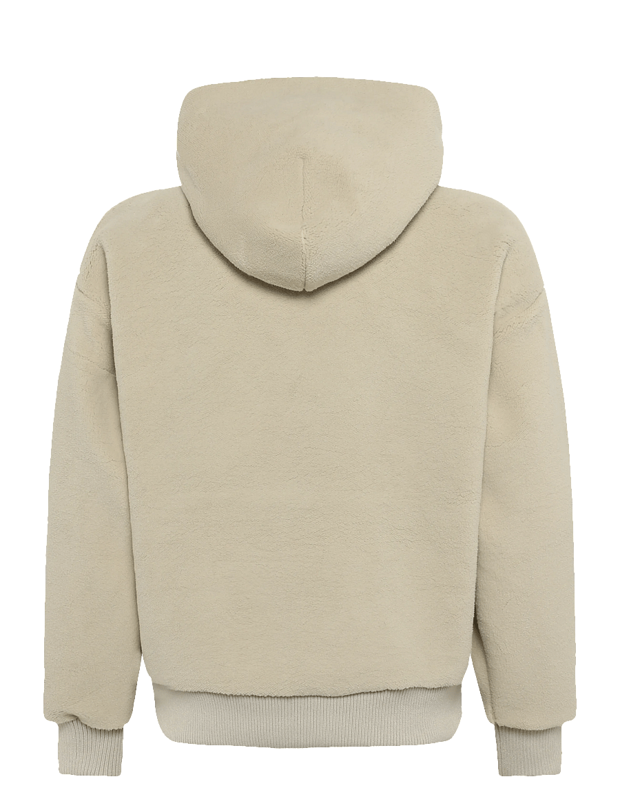 BOSS - SW_Teddy Sly - kapuutsiga dressipluusid - light beige - 1
