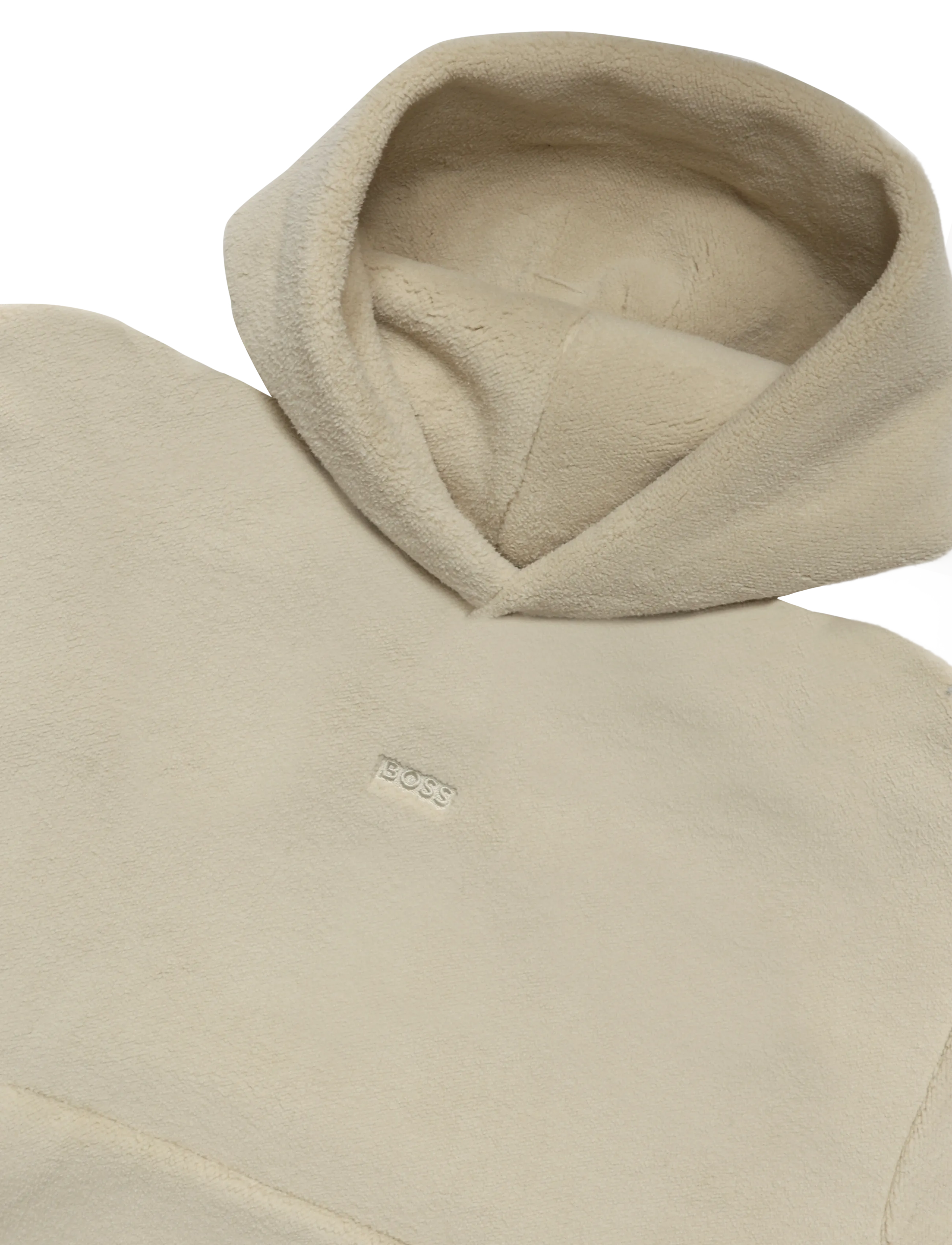 BOSS - SW_Teddy Sly - kapuutsiga dressipluusid - light beige - 2