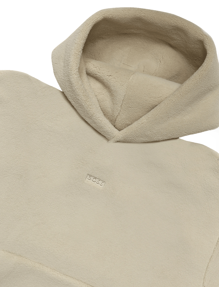 BOSS - SW_Teddy Sly - kapuutsiga dressipluusid - light beige - 2