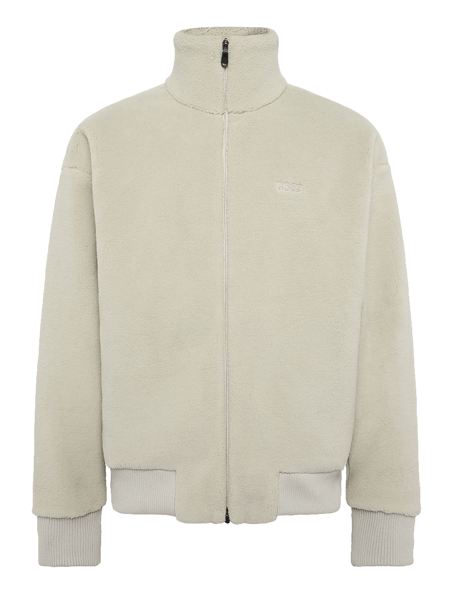 BOSS - SW_Teddy FZ - vabaaja jakid - light beige - 0