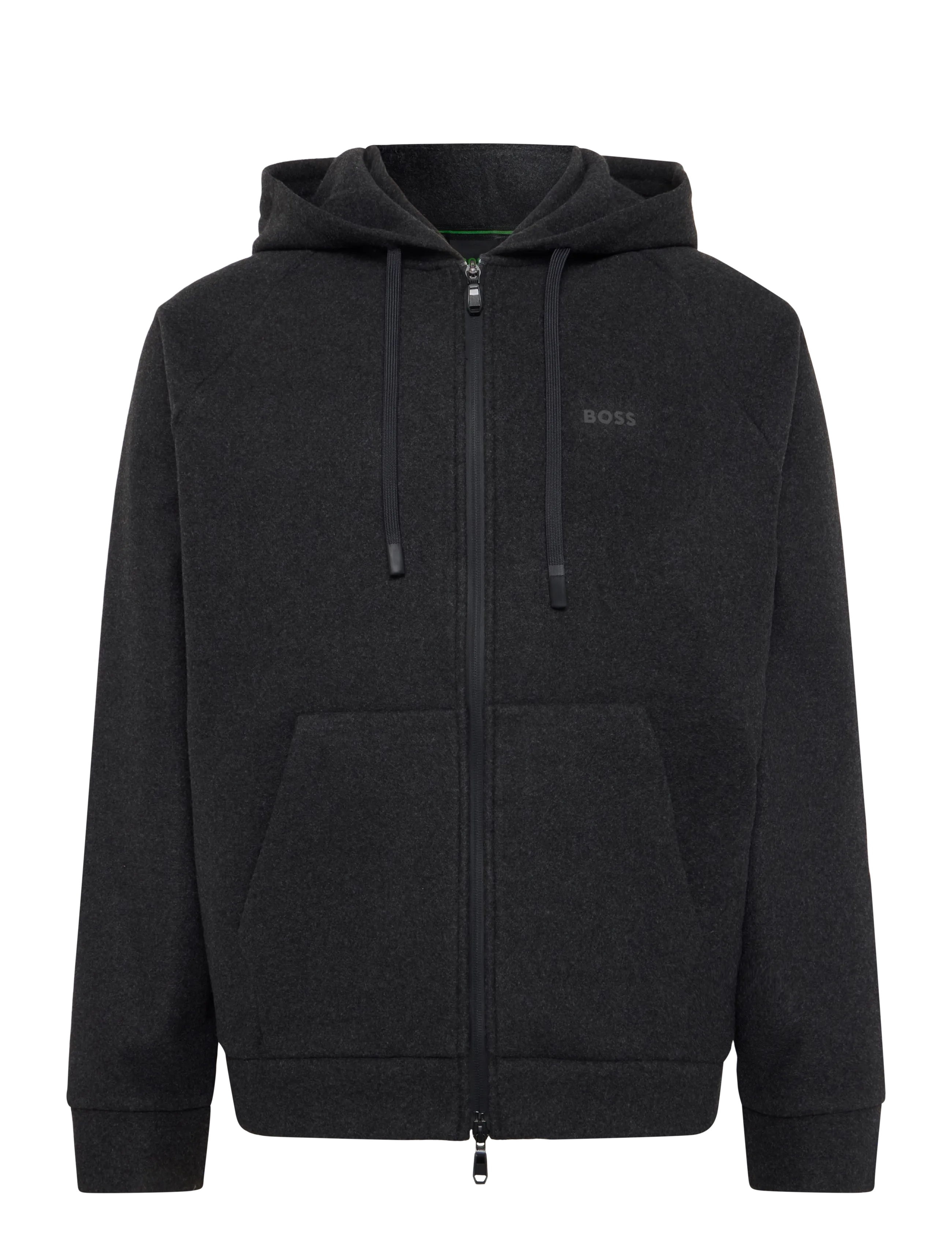 BOSS SW_Transit HD FZ - Kapuutsiga pusad - CHARCOAL / grey
