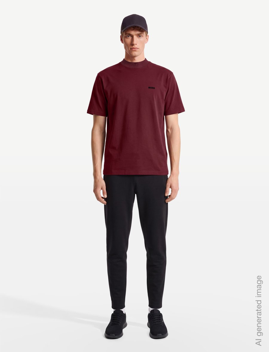 BOSS - TS_Network - tops & t-shirts - dark pink - 0