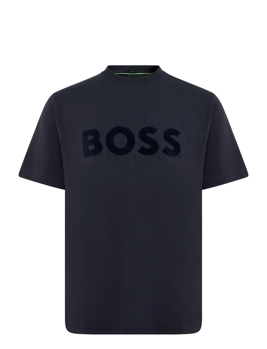 BOSS - TS_Cord Logo - t-shirts - dark blue - 0