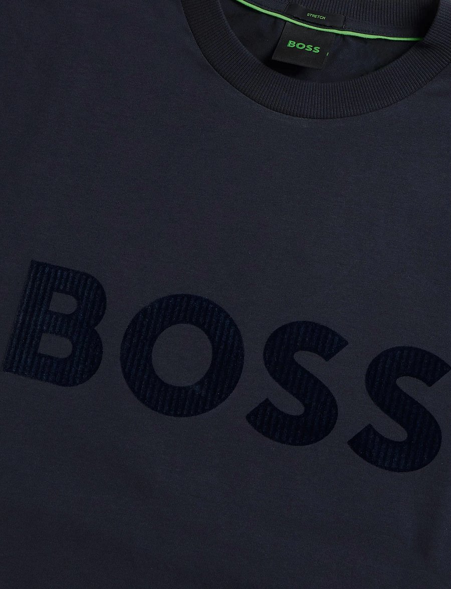 BOSS - TS_Cord Logo - t-shirts - dark blue - 2