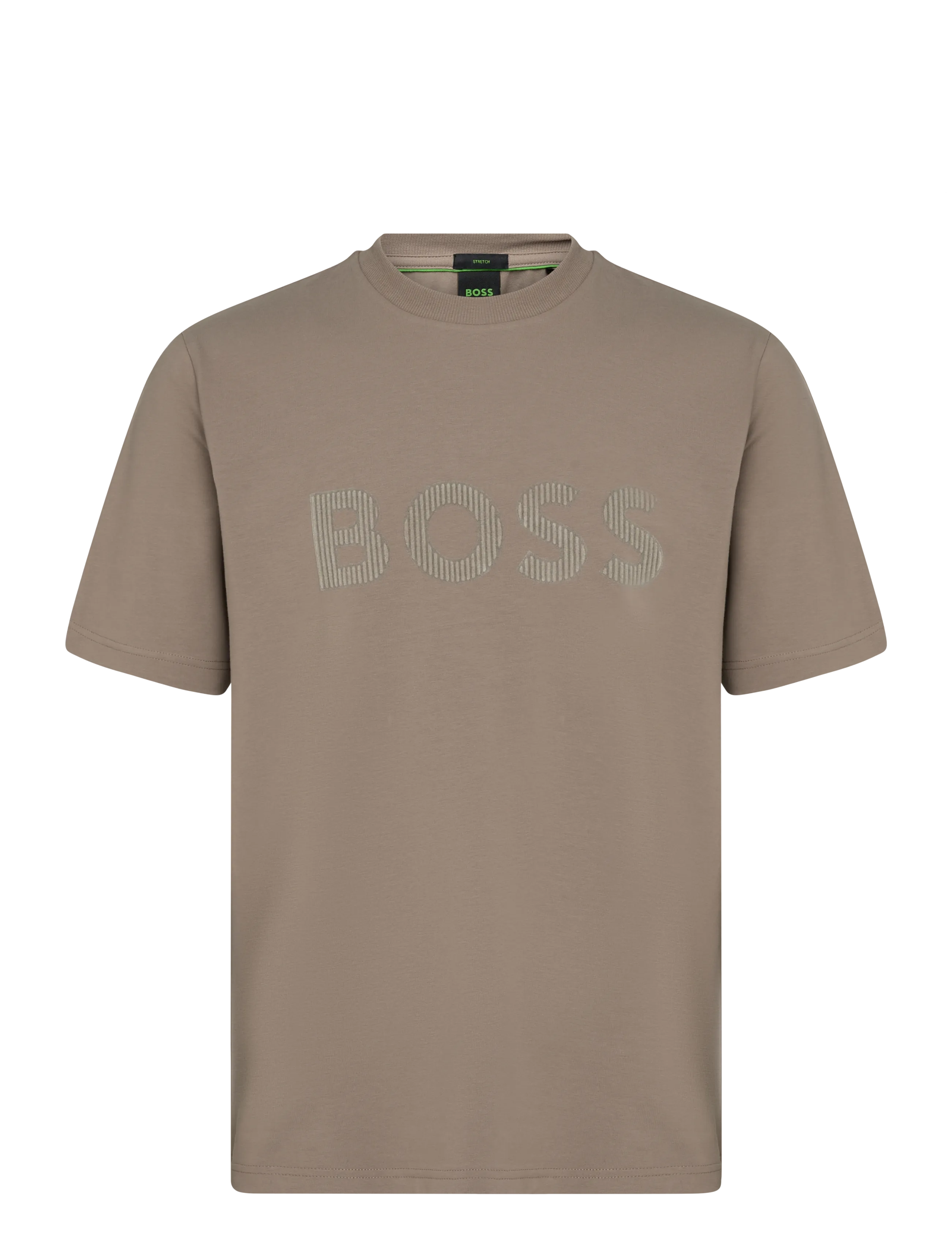 BOSS TS_Cord Logo - Fatnaður - LIGHT/PASTEL GREEN / brown