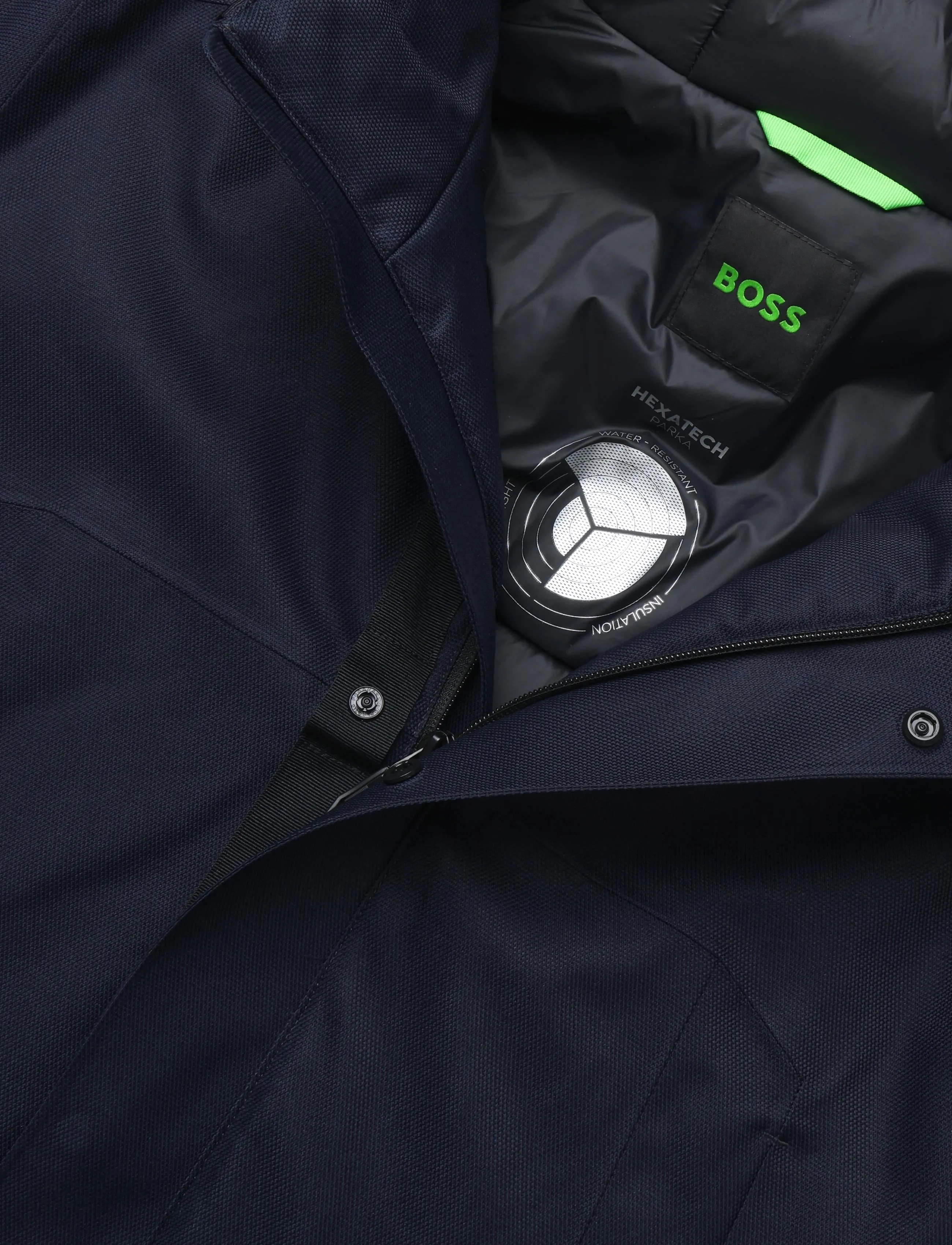 BOSS - OW_Hexatech Parka - premium stiilid - dark blue - 2