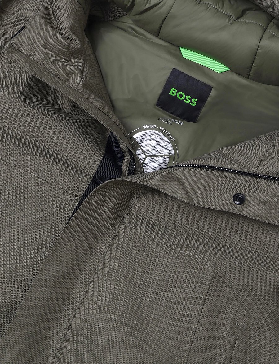 BOSS - OW_Hexatech Parka - parkas - open green - 2