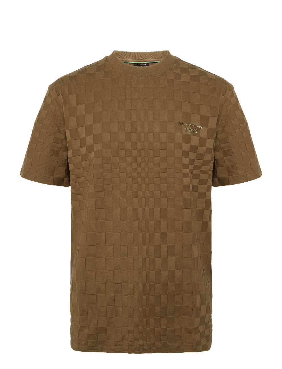 BOSS - TS_PS Icons70 Jacq - tops & t-shirts - medium brown - 0
