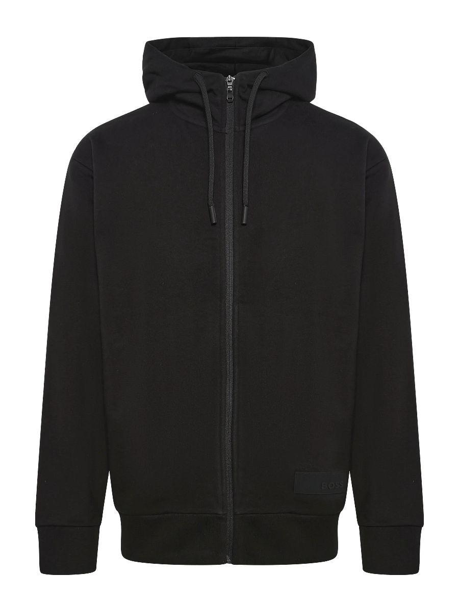 BOSS - SW_Hoodie FZ - sweatshirts - black - 0