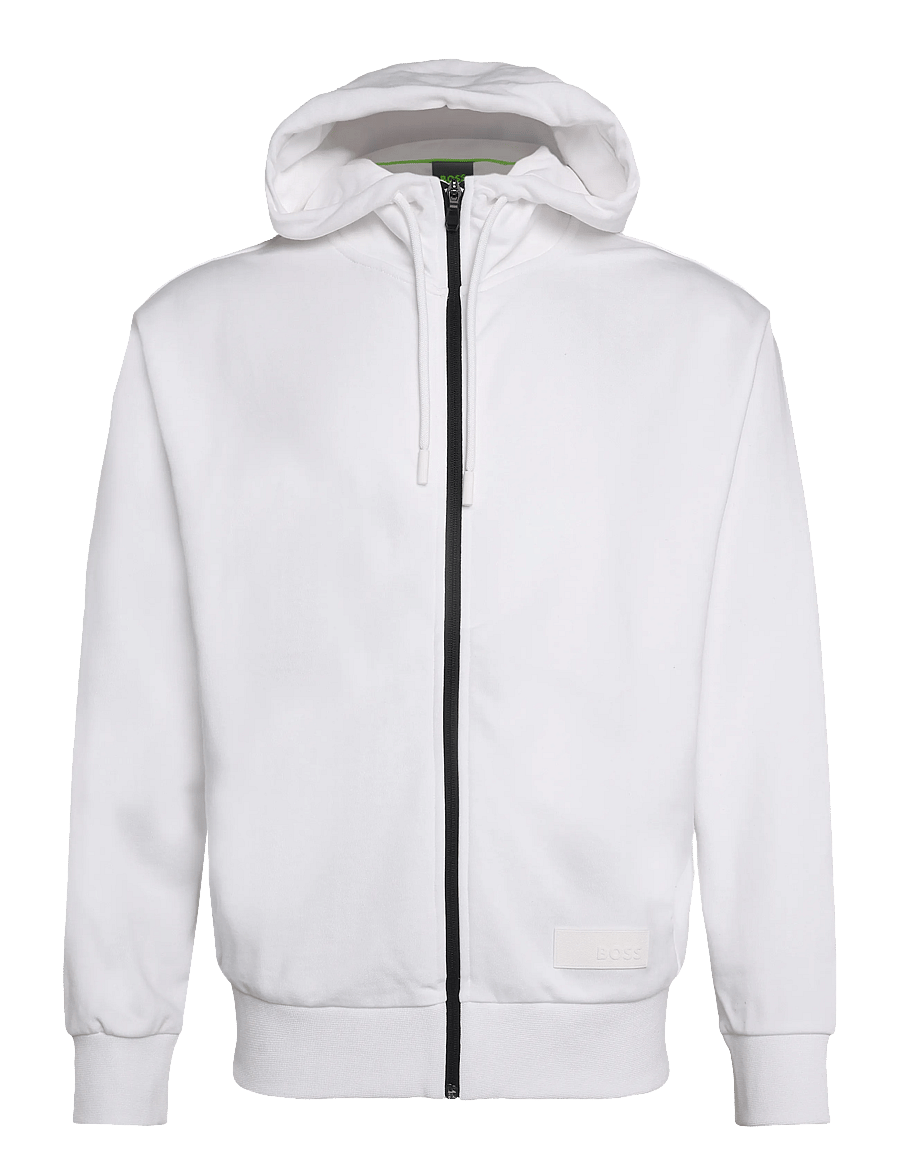 BOSS - SW_Hoodie FZ - overdele - white - 0