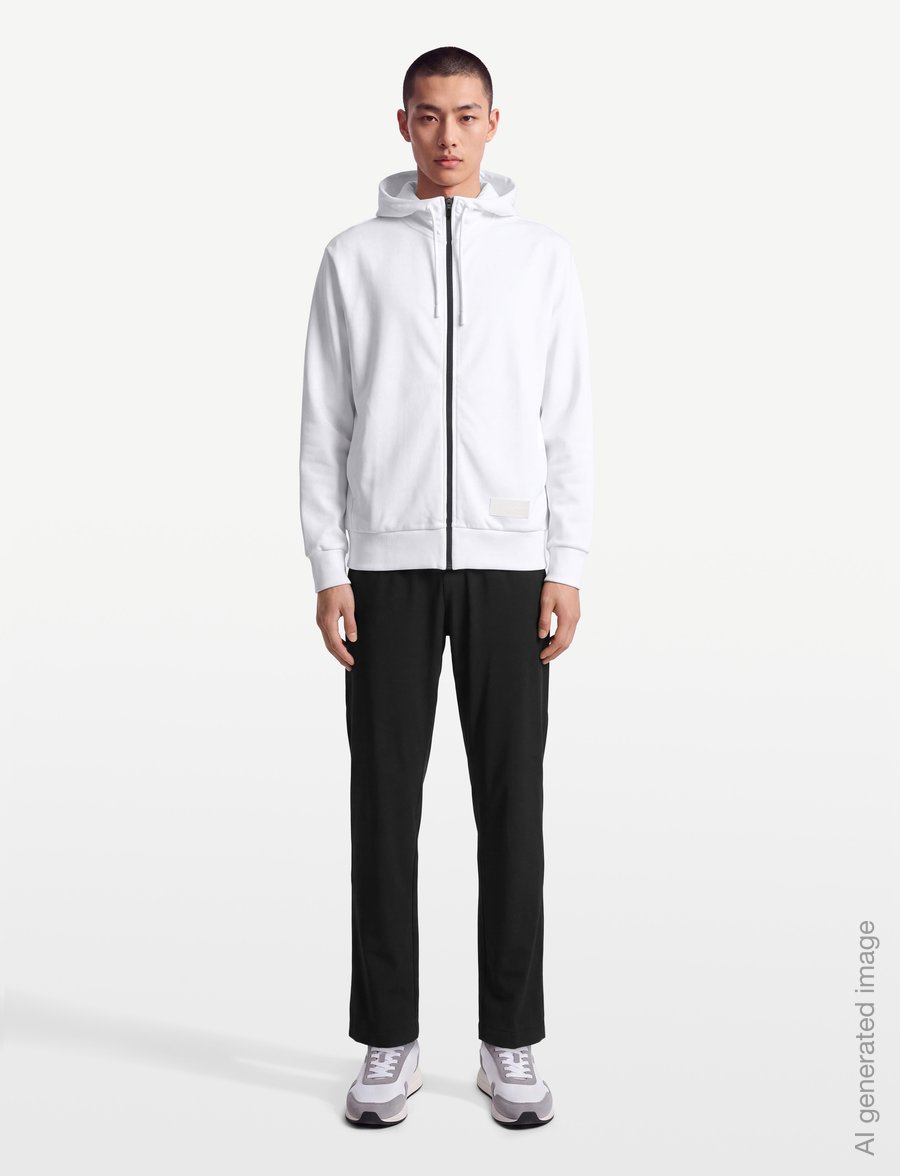 BOSS - SW_Hoodie FZ - sweatshirts - white - 0